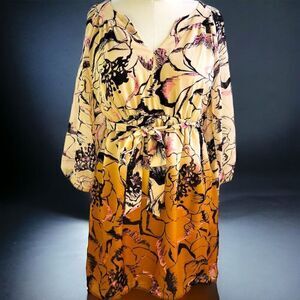 Motherhood womens Calypso multicolor gradient dress NWT